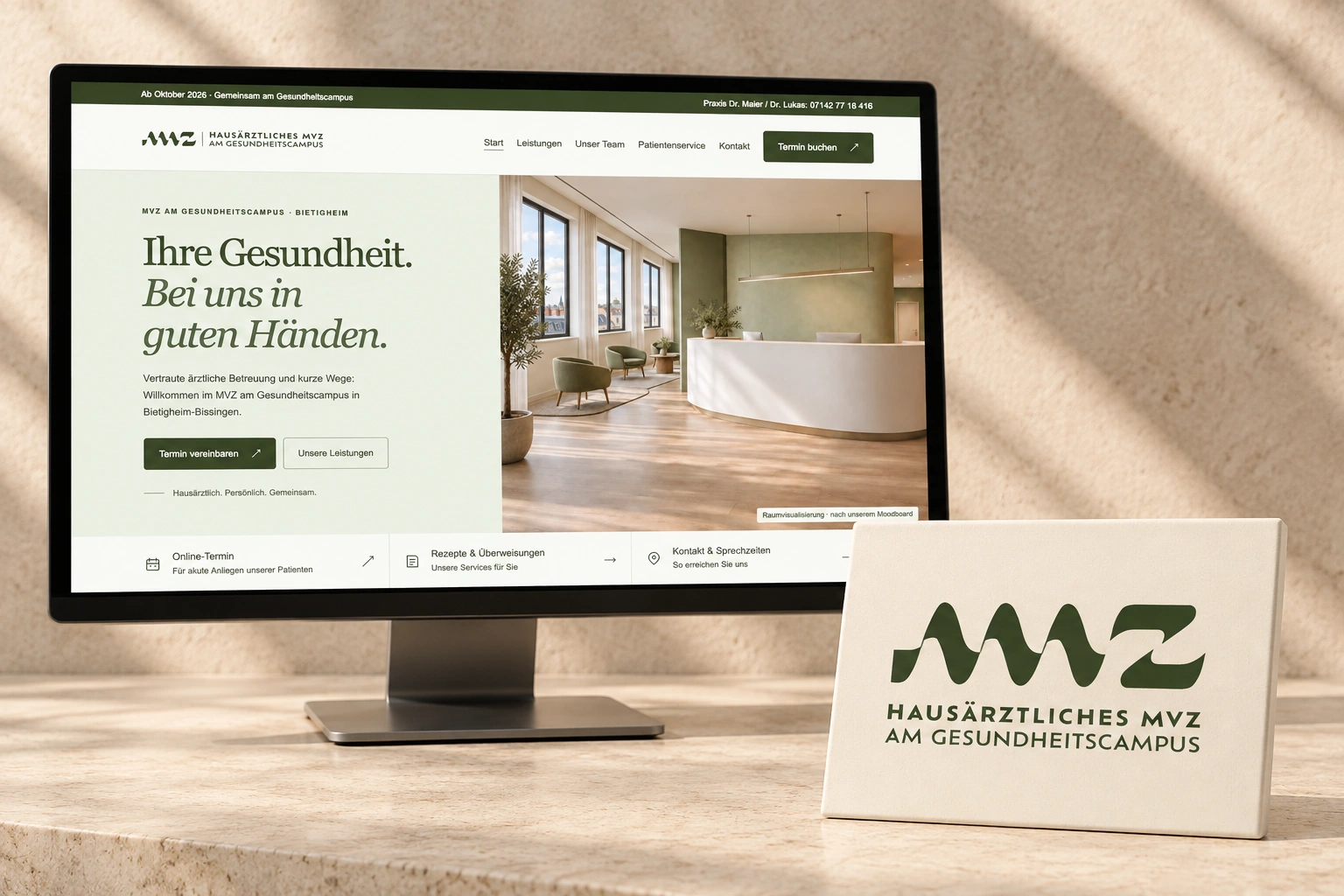 MVZ – Website-Vorschau, ab Oktober 2026 verfügbar